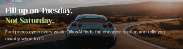 Fuel — fill up on the cheapest day, not the most expensive
