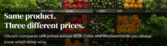 Groceries — same product, three different prices